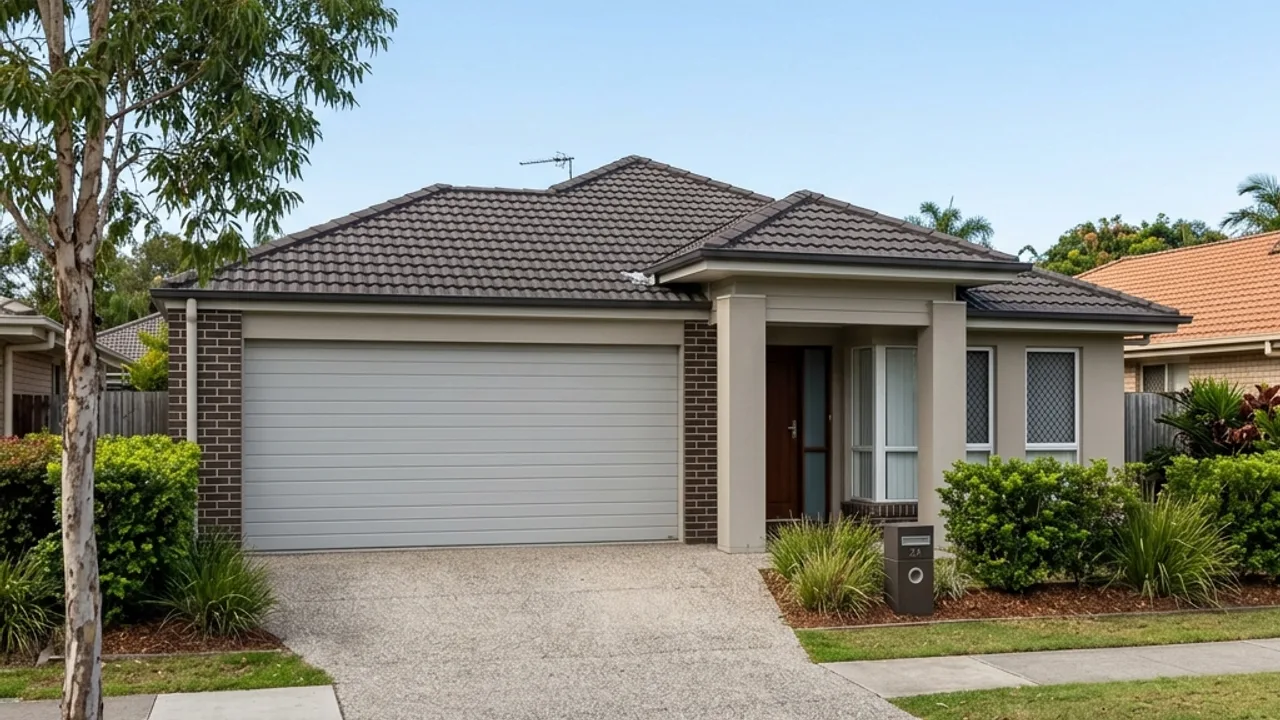 Garage door repairs in Brisbane - cable and roller replacement in progress